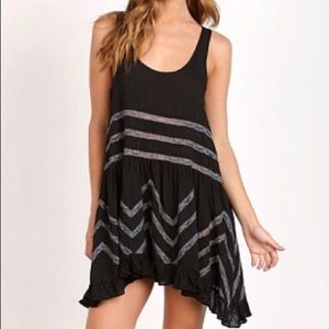 Free People Black Trapeze Dress